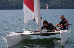Katsegeln.Comersee